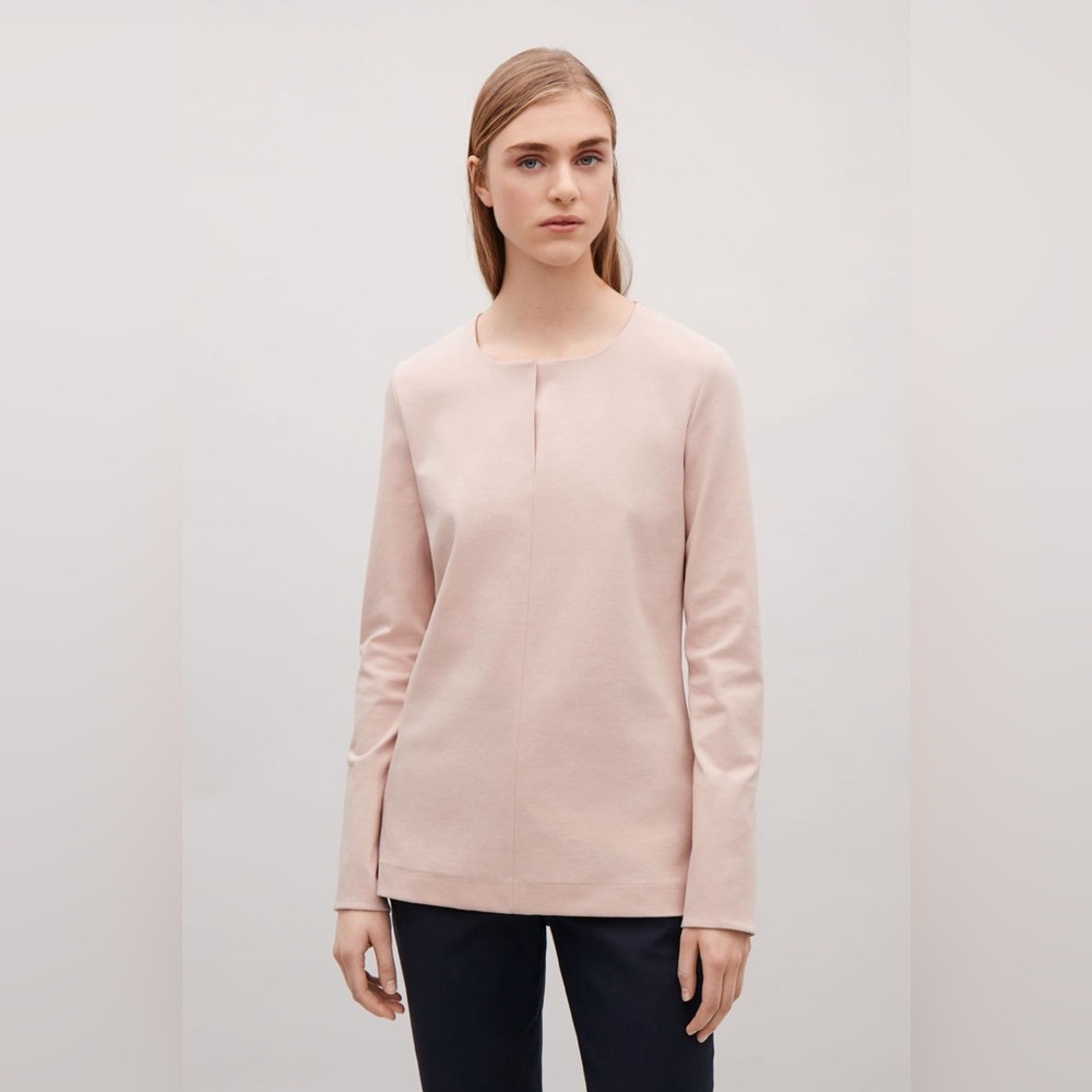 COS Twisted Seams Long Sleeve Blouse Small
